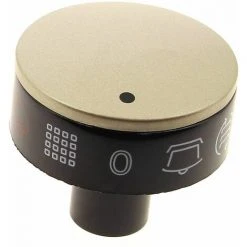 Bouton Noir Et Gris Potentiometre Pour Cuisiniere Scholtes