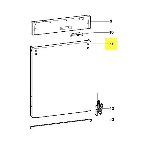 FACADE DE PORTE ZINC POUR LAVE VAISSELLE SCHOLTES - C00256855 5 FACADE DE PORTE ZINC POUR LAVE VAISSELLE SCHOLTES - C00256855 – Image 3