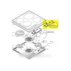 Ensemble Carte Puiss.+logique (gen. B) Pour Table De Cuisson SCHOLTES