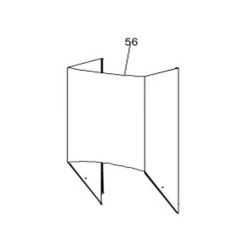 CONDUIT INFERIEURE DE CHEMINEE POUR HOTTE SCHOLTES - C00117283